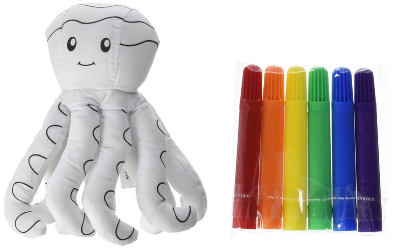Ganz Octopus Coloring Kit (7 Piece) - Image 1